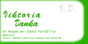 viktoria danka business card